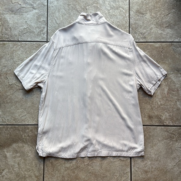 All Saints Mens Button Down Shirt Off White - Picture 5 of 5
